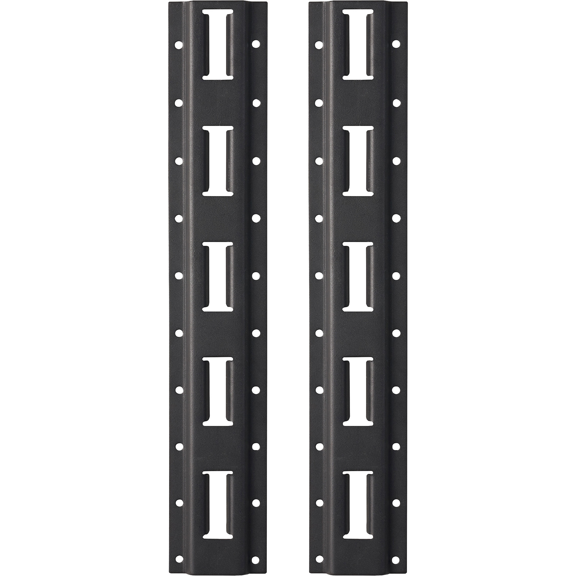 Milwaukee Vertical E-Tracks for PACKOUT Racking Shelves, 2-Pc., 3.5in.W x 0.6in.D x 20.1in.H Ea., Model# 48-22-8482
